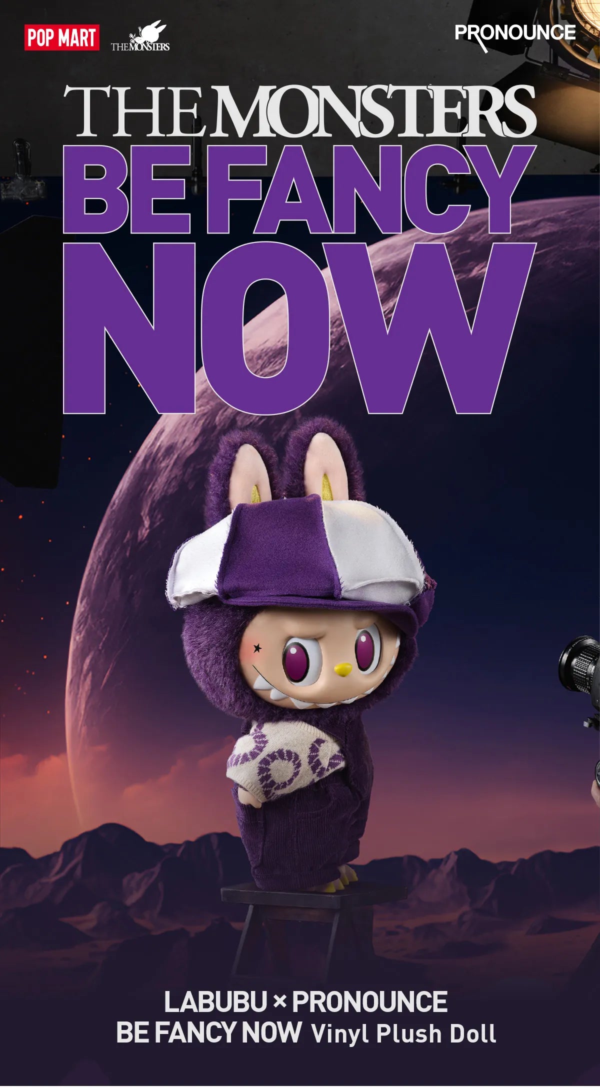 he Monster LABUBU × PRONOUNCE-BE FANCY NOW Vinyl Plush Doll !!